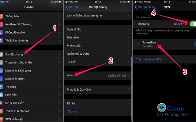 Các bước thiết lập VPN trên IOS
