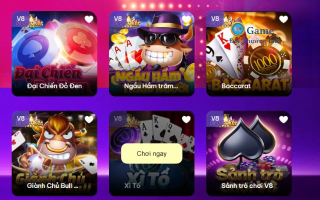 Poker hay xì tố GNBet với giá trị thưởng khủng