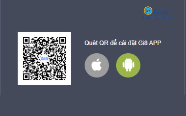 Quét mã QR để tải App Gi8 tiện lợi