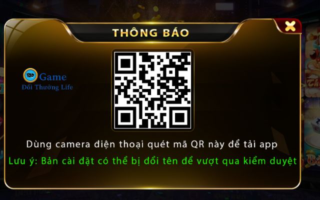 Quét mã QR trên điện thoại để tải App Yo88