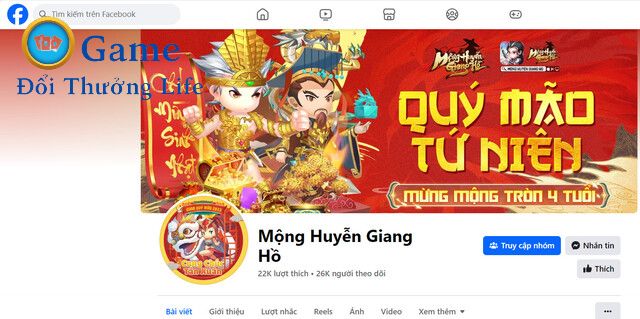 Người chơi có thể theo dõi các sự kiện trên Facebook